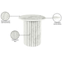 Meridian Genoa White End Table IMAGE 10