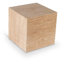 Meridian Bolzano Beige End Table IMAGE 1