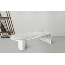 Meridian Salerno White Coffee Table IMAGE 2