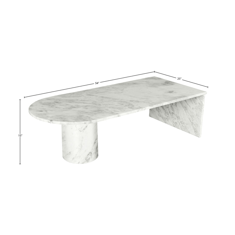 Meridian Salerno White Coffee Table IMAGE 7