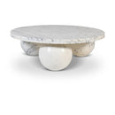 Meridian Spherical White Coffee Table (4 Boxes) IMAGE 1