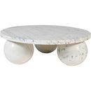 Meridian Spherical White Coffee Table (4 Boxes) IMAGE 3