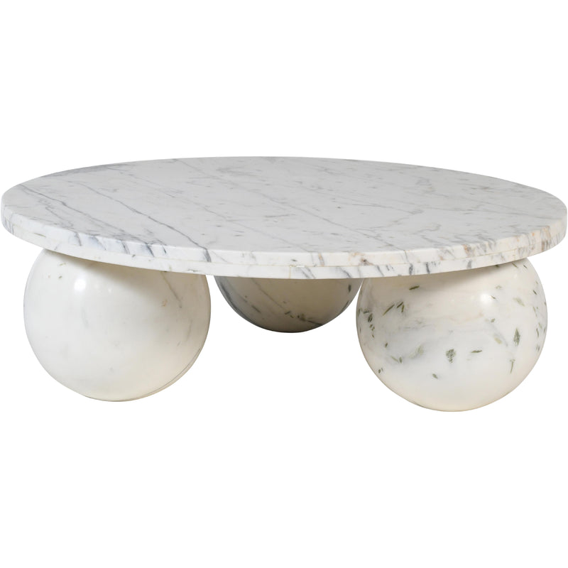 Meridian Spherical White Coffee Table (4 Boxes) IMAGE 3