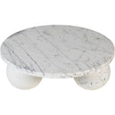 Meridian Spherical White Coffee Table (4 Boxes) IMAGE 4