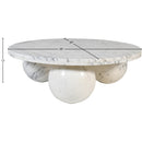 Meridian Spherical White Coffee Table (4 Boxes) IMAGE 7