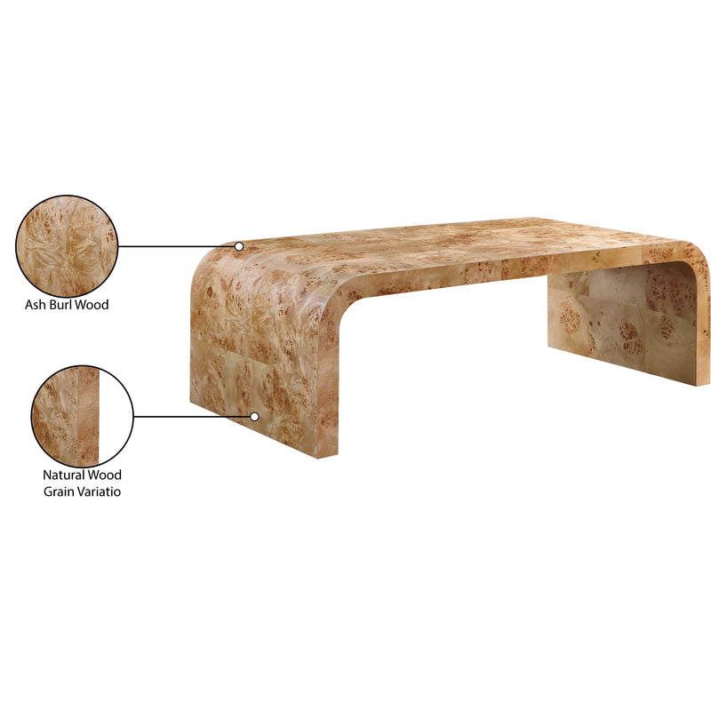 Meridian Cresthill Natural Ash Coffee Table IMAGE 9
