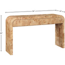Meridian Cresthill Natural Ash Console Table IMAGE 10