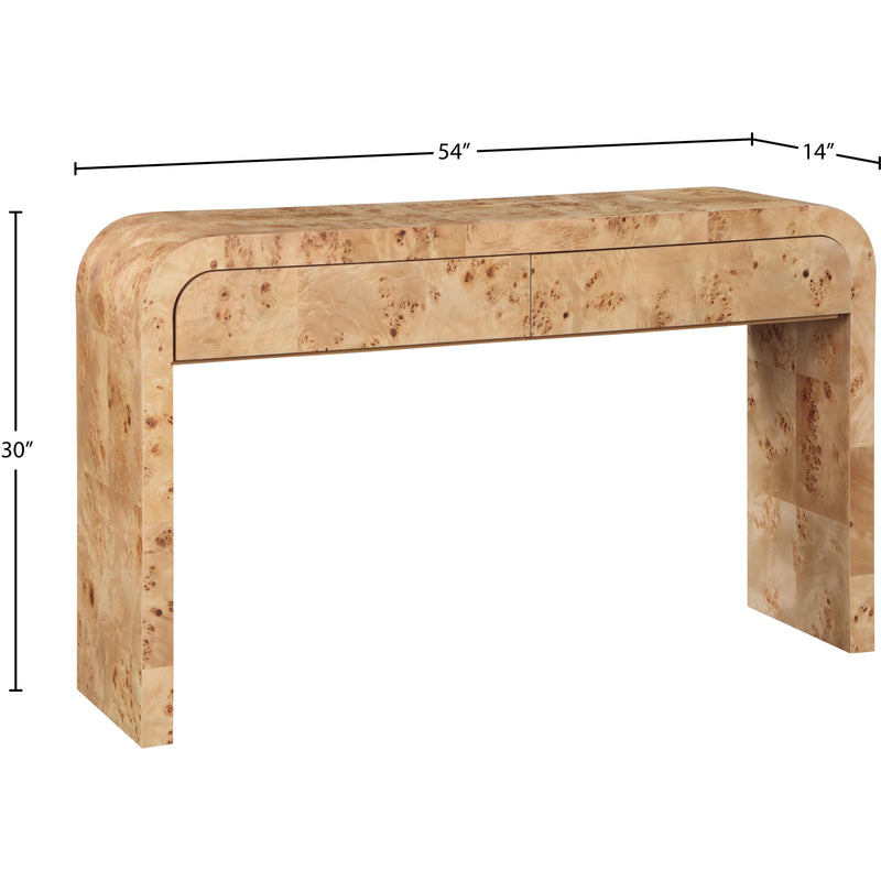Meridian Cresthill Natural Ash Console Table IMAGE 10