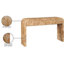 Meridian Cresthill Natural Ash Console Table IMAGE 11