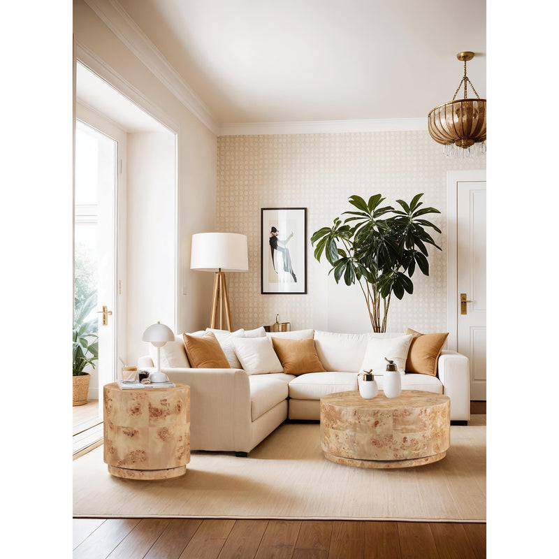 Meridian Burl Natural Ash Coffee Table IMAGE 9