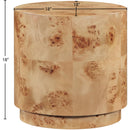 Meridian Burl Natural Ash End Table IMAGE 7