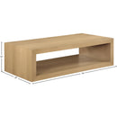 Meridian Alma Natural Oak Coffee Table IMAGE 6