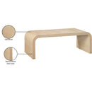 Meridian Cresthill White Oak Coffee Table IMAGE 9