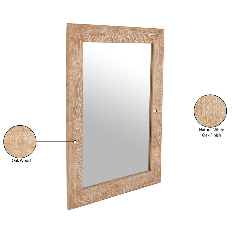 Meridian Cresthill White Oak Mirror IMAGE 7