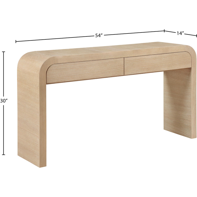 Meridian Cresthill White Oak Console Table IMAGE 10