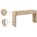 Meridian Cresthill White Oak Console Table IMAGE 11