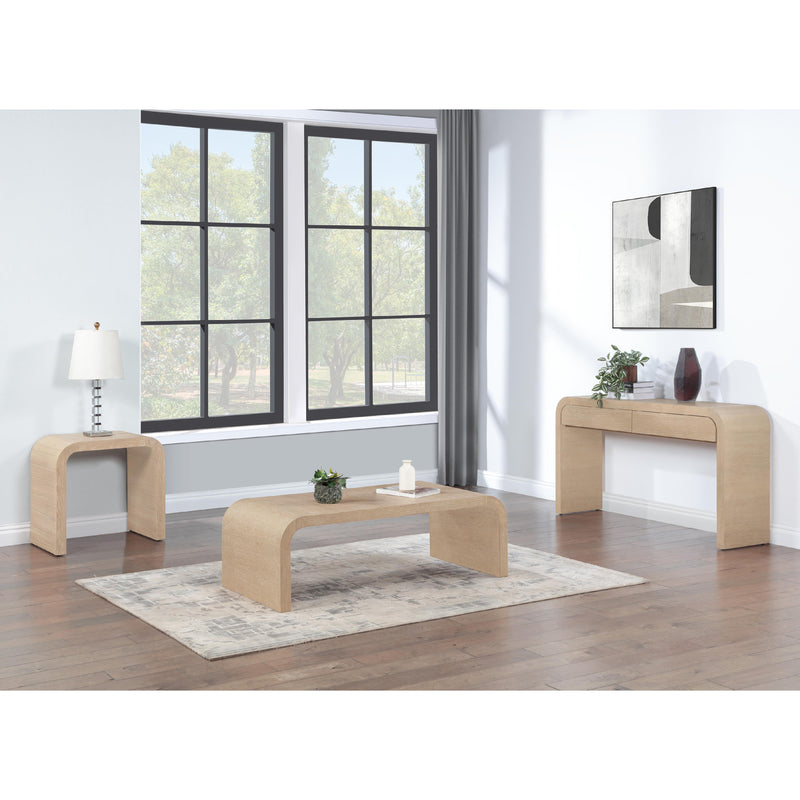 Meridian Cresthill White Oak Console Table IMAGE 12