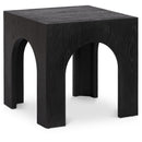 Meridian Arch Black End Table IMAGE 1