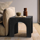 Meridian Arch Black End Table IMAGE 2