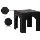 Meridian Arch Black End Table IMAGE 6