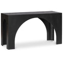 Meridian Arch Black Console Table IMAGE 1