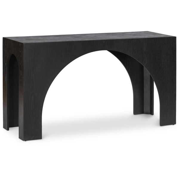 Meridian Arch Black Console Table IMAGE 1
