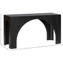 Meridian Arch Black Console Table IMAGE 6