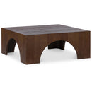 Meridian Arch Brown Coffee Table IMAGE 1