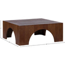 Meridian Arch Brown Coffee Table IMAGE 5