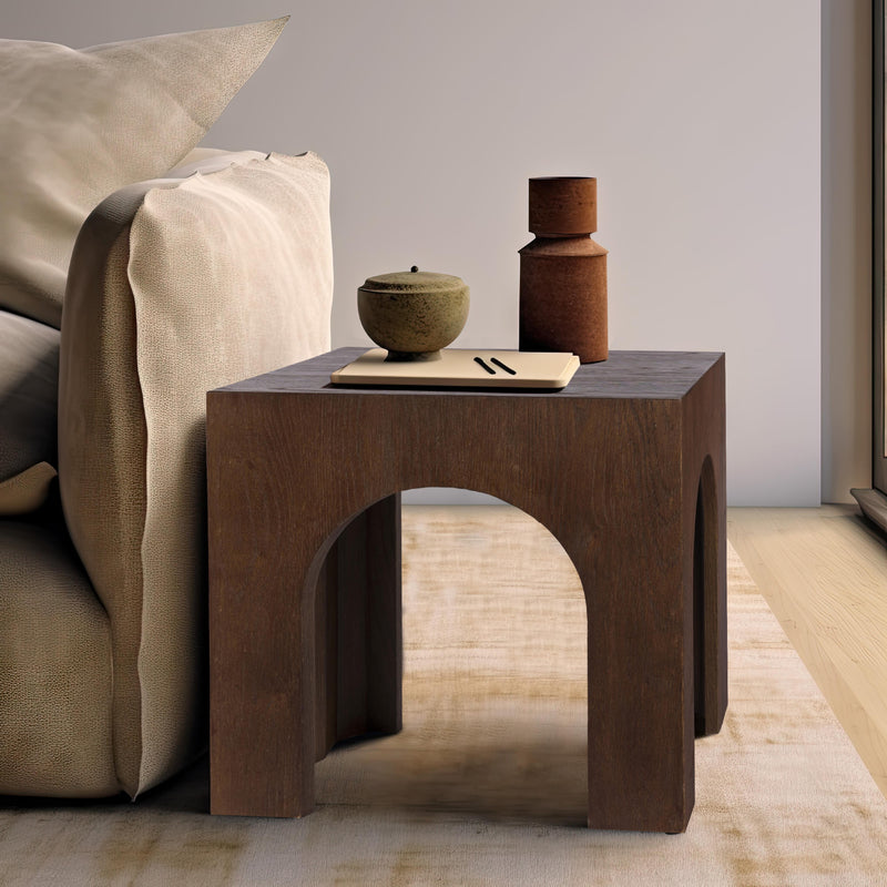 Meridian Arch Brown End Table IMAGE 2