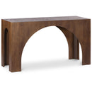 Meridian Arch Brown Console Table IMAGE 1