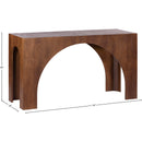 Meridian Arch Brown Console Table IMAGE 6