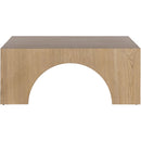 Meridian Arch Oak Coffee Table IMAGE 3