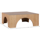 Meridian Arch Oak Coffee Table IMAGE 5