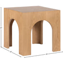 Meridian Arch Oak End Table IMAGE 5