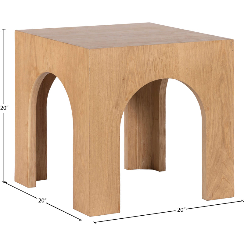 Meridian Arch Oak End Table IMAGE 5