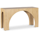 Meridian Arch Oak Console Table IMAGE 1