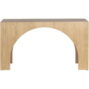 Meridian Arch Oak Console Table IMAGE 3