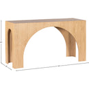Meridian Arch Oak Console Table IMAGE 6