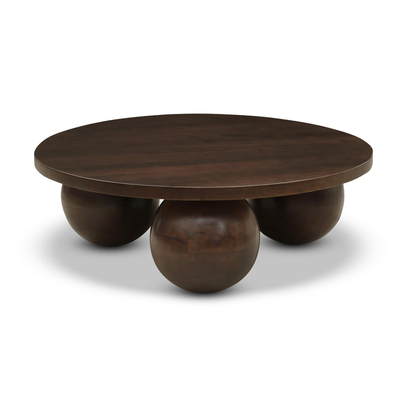 Meridian Spherical Brown Coffee Table IMAGE 1