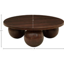 Meridian Spherical Brown Coffee Table IMAGE 6