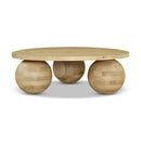 Meridian Spherical Natural Oak Coffee Table IMAGE 1