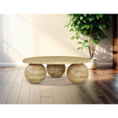 Meridian Spherical Natural Oak Coffee Table IMAGE 2