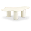 Meridian Romaine Cream Coffee Table IMAGE 1