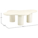 Meridian Romaine Cream Coffee Table IMAGE 6
