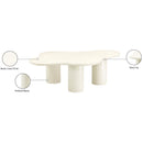 Meridian Romaine Cream Coffee Table IMAGE 7