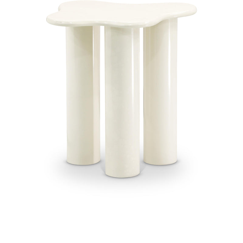 Meridian Romaine Cream End Table IMAGE 1