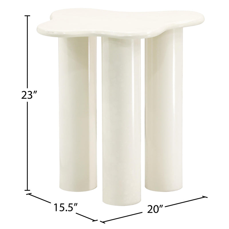 Meridian Romaine Cream End Table IMAGE 6