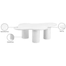 Meridian Romaine White Coffee Table IMAGE 7