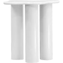 Meridian Romaine White End Table IMAGE 3